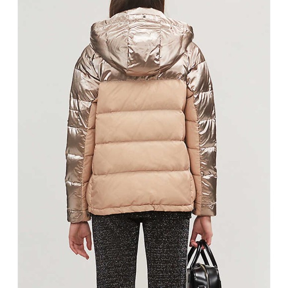 49 Winters Metallic Boxy Hooded Down Puffer Jacket 3 Large NWT $515 - Picture 2 of 11
